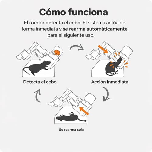 Trampa Para Ratas Y Ratones Automática Multicaptura Co2 miniatura 4