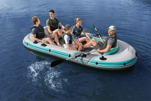 Bote Inflable 5 Personas Tipo Gomón + Remo Inflador Chalecos miniatura 3