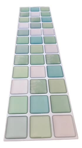 Placa Autoadhesiva Mosaico 3d Guarda Pared Impermeable 6ud miniatura 13