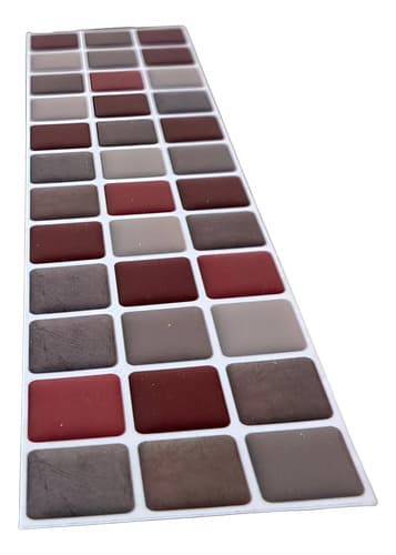 Placa Autoadhesiva Mosaico 3d Guarda Pared Impermeable 6ud miniatura 3