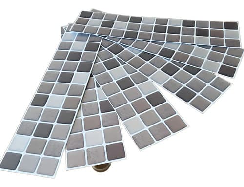 Placa Autoadhesiva Mosaico 3d Guarda Pared Impermeable 6ud miniatura 6