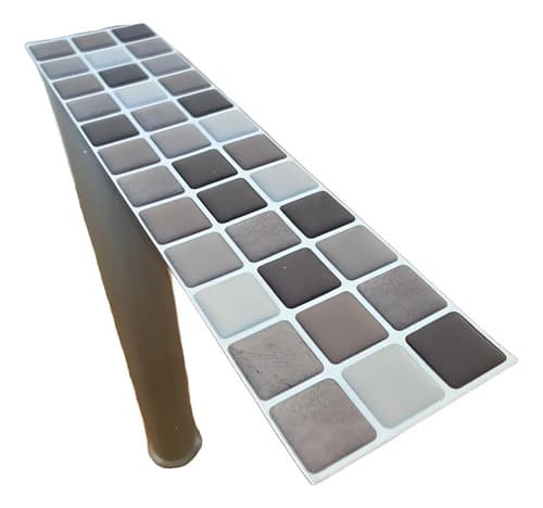 Placa Autoadhesiva Mosaico 3d Guarda Pared Impermeable 6ud miniatura 8