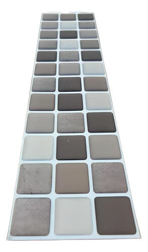Placa Autoadhesiva Mosaico 3d Guarda Pared Impermeable 6ud miniatura 9