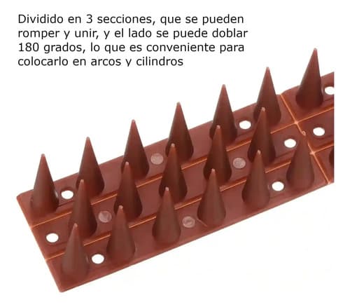 Pinchos Ahuyenta Palomas Espanta Aves X6 Unid + Pegamento miniatura 5
