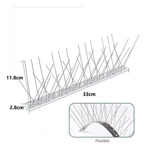 Ahuyenta Palomas Espanta Pájaros Pinchos De Acero Inoxidable miniatura 3