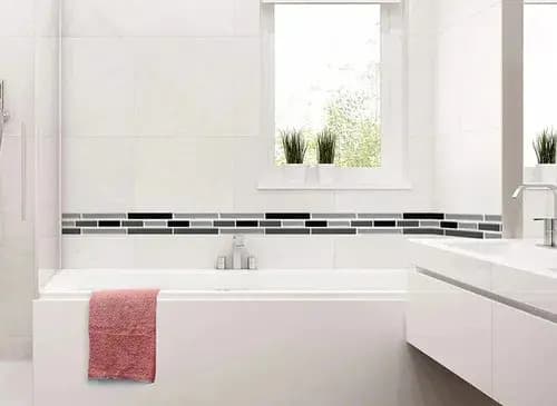 Placa Autoadhesiva Mosaico 3d Guarda Pared Impermeable 10ud miniatura 4