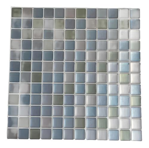 Azulejos Autoadhesivos 3d Mosaicos Para Baño Cocina Venecita Gris