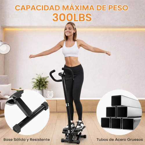 Mini Stepper Elíptico Con Manillar Y Contador Digital Cardio miniatura 3