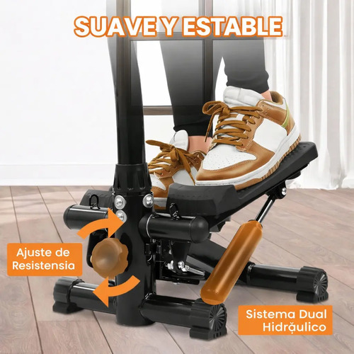 Mini Stepper Elíptico Con Manillar Y Contador Digital Cardio miniatura 5