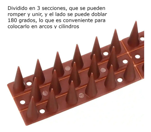 Pinchos Ahuyenta Palomas Espanta Pajaros X12 Ud + Pegamento miniatura 6