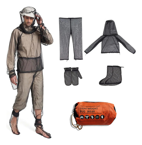 Traje Ropa Antimosquitos Adulto Outdoor Pesca Camping Jardin miniatura 2