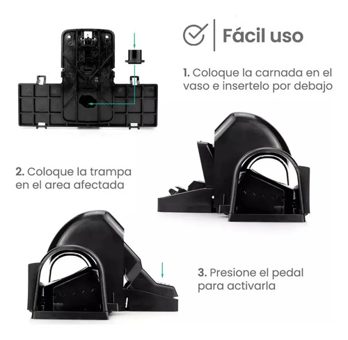 Pack Trampa Para Ratas Y Ratones Doble Entrada Reforzada X3 miniatura 5