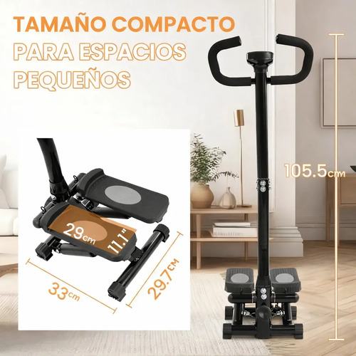 Caminador Cardio Mini Con Manillar Y Contador Digital miniatura 5