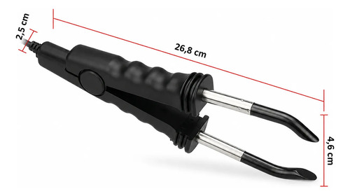 Máquina Térmica Para Extensiones De Keratina Cabello Pelo Negro miniatura 2