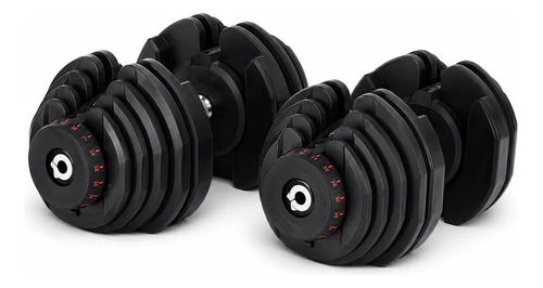 Mancuerna Ajustable 5 A 40 Kg Con Base Fitness Hogar Gym Negro miniatura 6