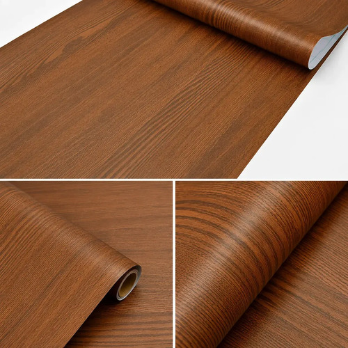Papel Autoadhesivo Madera 60cm*10m Impermeable Pared Muebles Madera Sandal - imagen 1