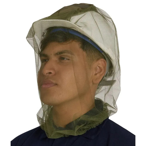 Gorro Sombrero Antimosquitos Cabeza De Red Mosquitero Facial Caza Pesca Camping Lembú Safety Verde Musgo Un Malla miniatura 2