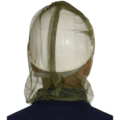 Gorro Sombrero Antimosquitos Cabeza De Red Mosquitero Facial Caza Pesca Camping Lembú Safety Verde Musgo Un Malla miniatura 7