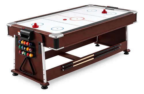 Mesa De Pool Billar 4 En 1 Ping Pong Tejo Comedor miniatura 6