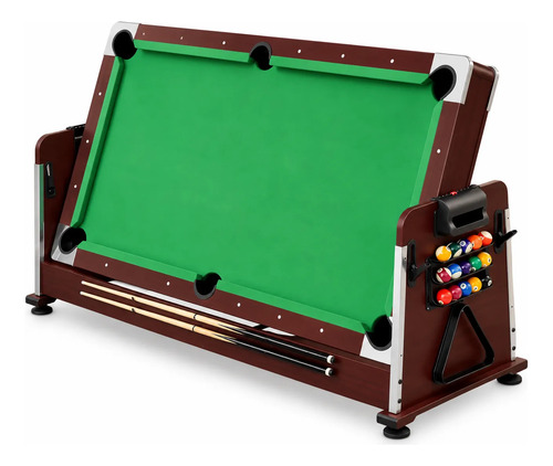 Mesa De Pool Billar 4 En 1 Ping Pong Tejo Comedor miniatura 9