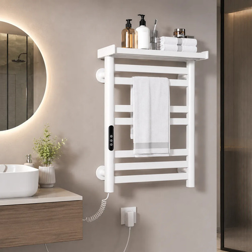 Toallero Eléctrico Calefactor Secatoallas Inteligente Baño Gris Oscuro - imagen 1