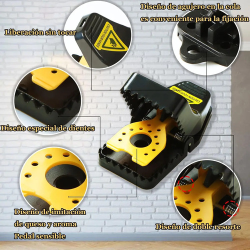 Pack 12 Trampas Ratas Grandes Y Ratones Reforzadas Exterior miniatura 6