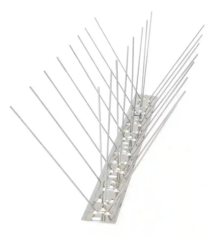 Pinchos de acero inoxidable con base PVC, 5 metros