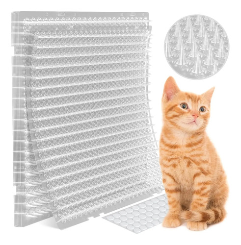 Ahuyenta Gatos Perros Y Pajaros Pinchos Repelentes Pvc X 10 - imagen 1