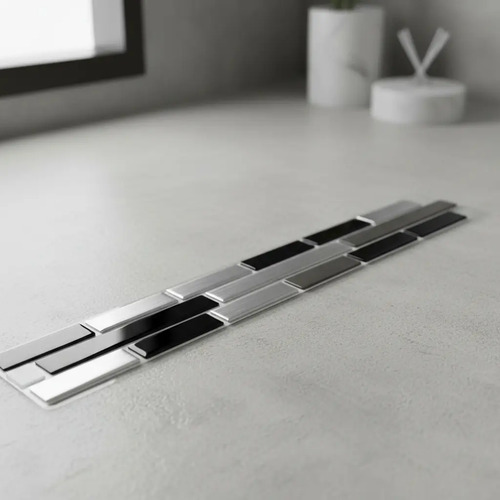 Placa Autoadhesiva Mosaico 3d Guarda Pared Impermeable 10ud miniatura 7