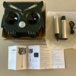 Repelente ahuyentador ultrasónico para pájaros y animales