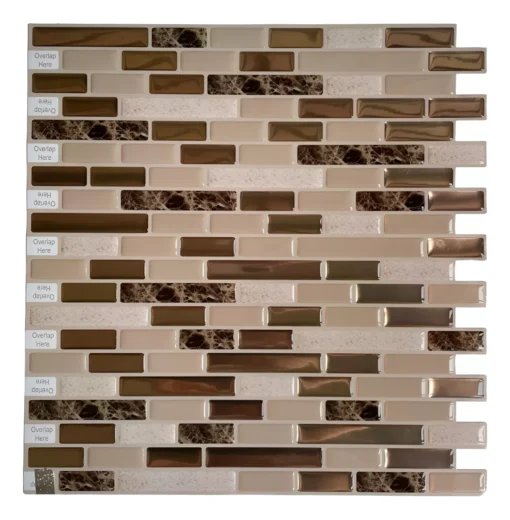 Azulejo Autoadhesivo Mosaico 3d Para Cocina Baño 30.5x30.5
