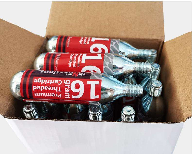 Cartucho Co2 16g Garrafa Con Rosca Para Bicicleta Ruta Mtb - Imagen 3
