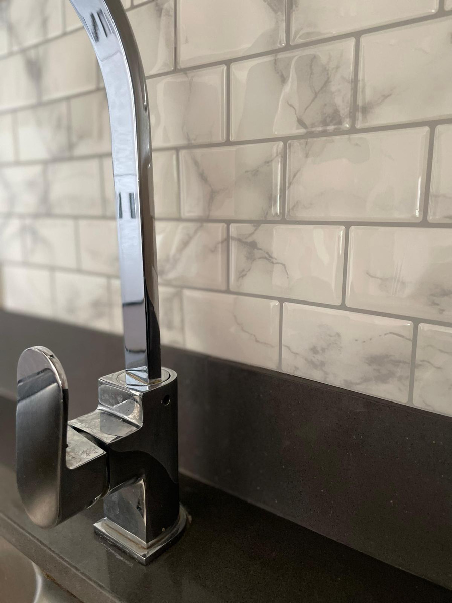 Azulejo Autoadhesivo 3d Para Baño Cocina Subway 30.5x30.5 - Imagen 2