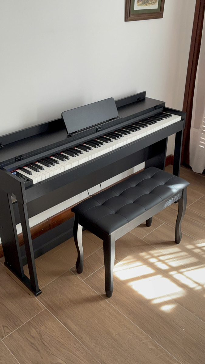 Piano Digital 88 Teclas Con Banco Pedales Y Auriculares - Imagen 3