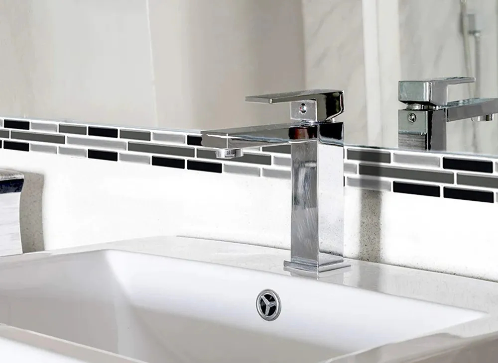 Placa Autoadhesiva Mosaico 3d Guarda Pared Impermeable 10ud - Imagen 6