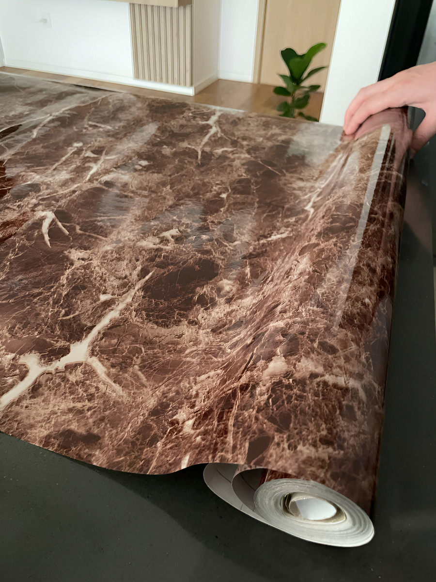 Papel Adhesivo Marmol Impermeable Resiste Al Calor 10mts