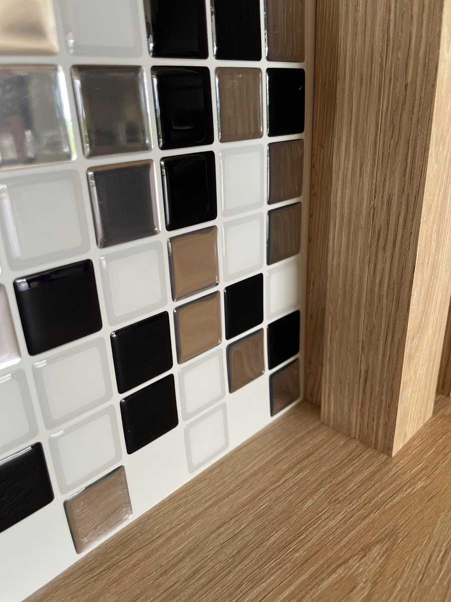 Azulejo Autoadhesivo Mosaico 3d Para Baño Cocina Pared - Imagen 2
