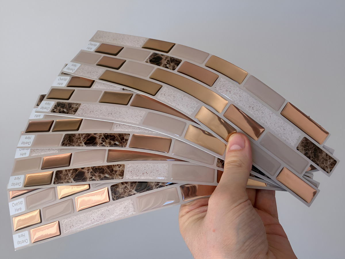 Guarda Autoadhesiva Mosaico 3d Para Pared Baño Cocina 1.5mts - Imagen 4