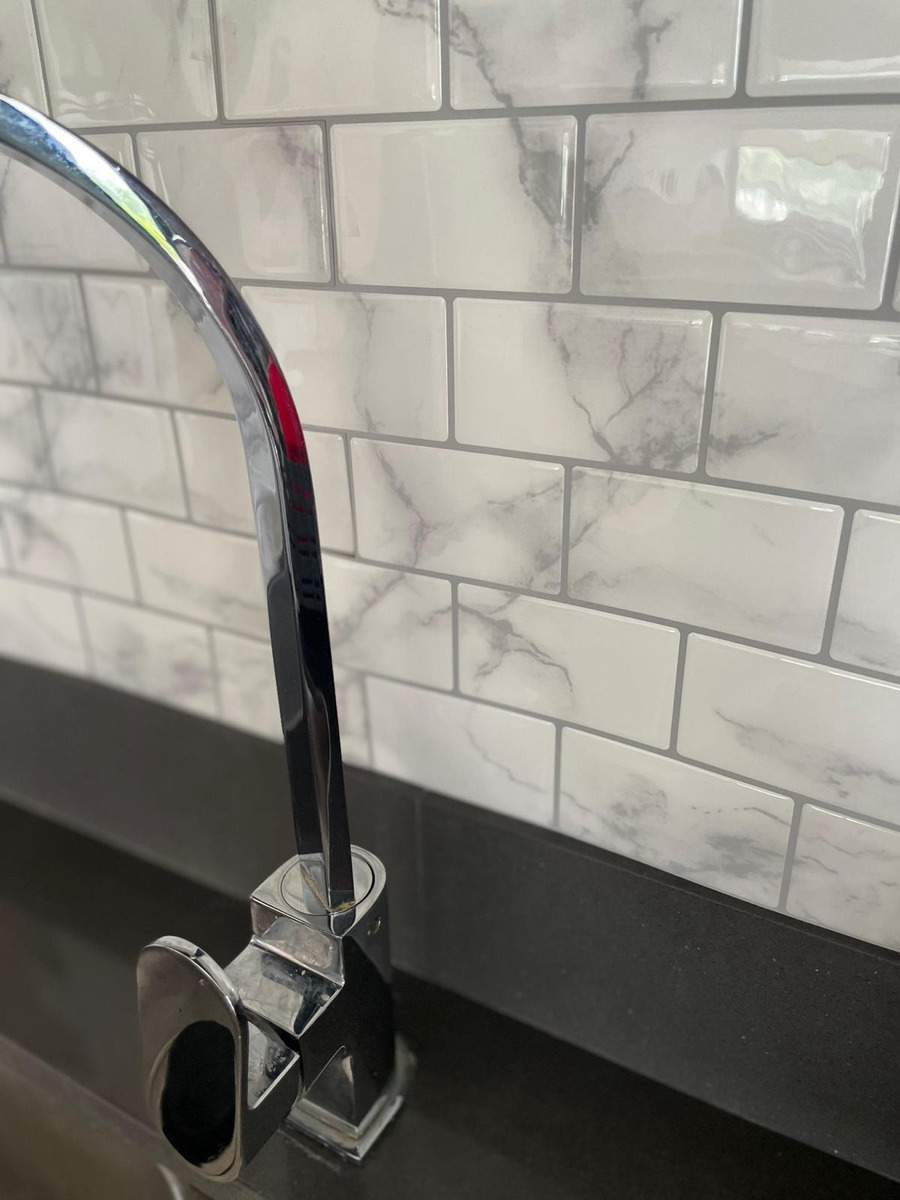 Azulejo Autoadhesivo 3d Para Baño Cocina Subway 30.5x30.5 - Imagen 4