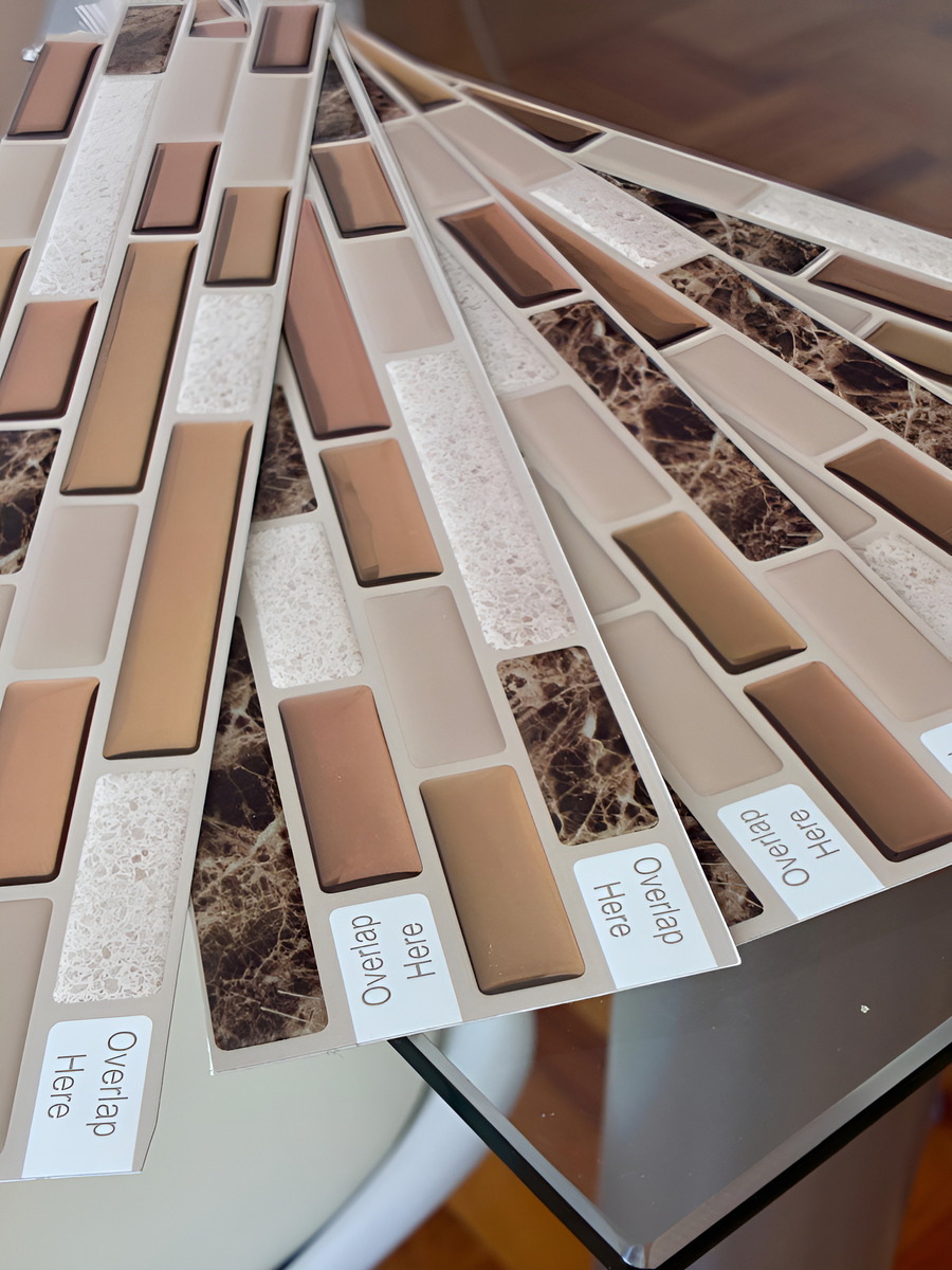 Guarda Autoadhesiva Mosaico 3d Para Pared Baño Cocina 1.5mts - Imagen 2