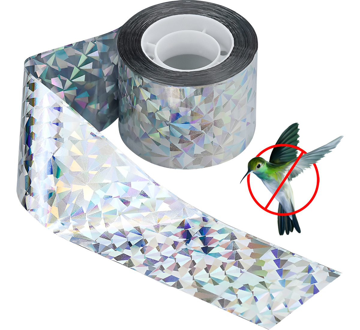 Ahuyenta Pajaros Palomas Plagas Aves Reflectante 4.8x110m