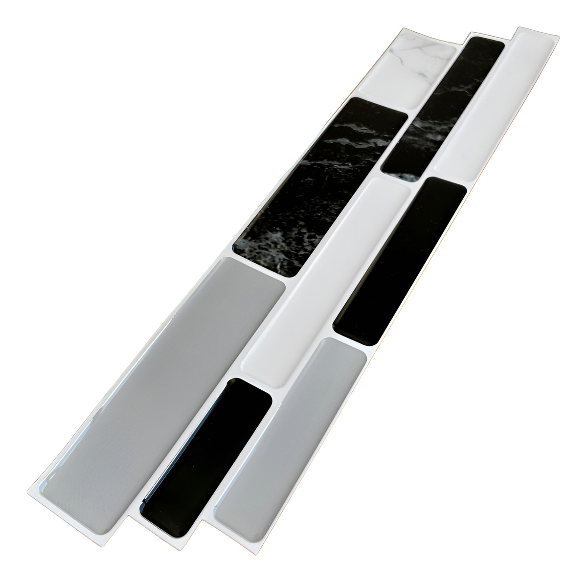 Guarda Autoadhesiva Mosaico 3d Para Pared Baño Cocina 1.8mts - Imagen 6