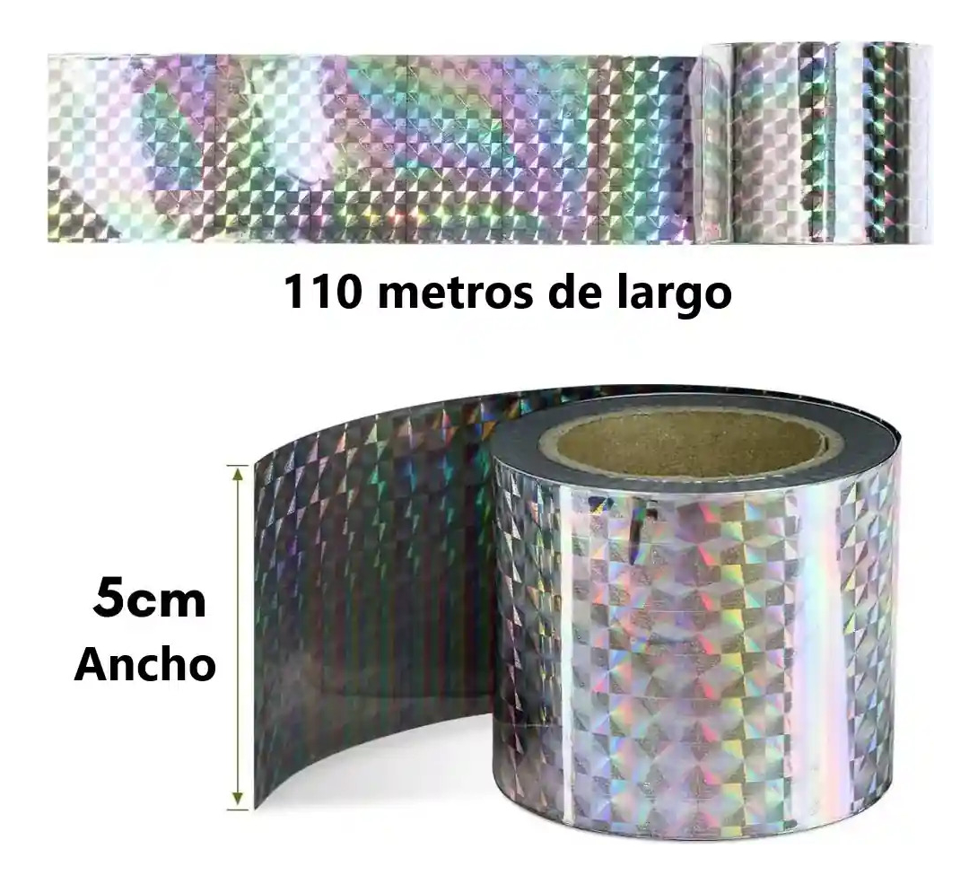 Ahuyenta Pajaros Palomas Plagas Aves Reflectante 4.8x110m - Imagen 2